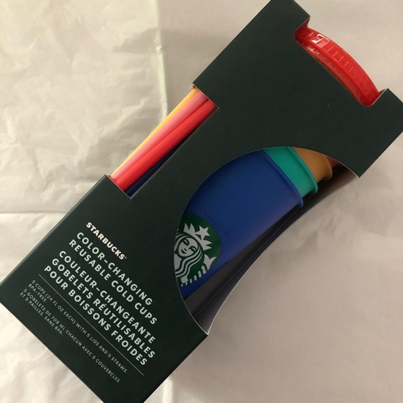 Starbucks | 1 Set of 5 cold color changing cups - Picture 4 of 5